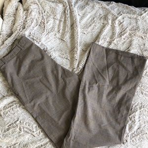 Plaid Wide Leg Dress Pants